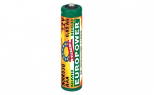 EUROPOWER NIMH Akku Mikro R03/AAA 1,2V 1000mAh 4er Blister, Art.Nr.: 404MC503