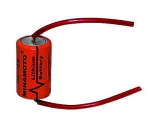 Minamoto Lithium Batterie ER14250P, 1/2 AA 3,6V / 1200 mAh, mit Axialdraht, lose, Art.Nr.: 800LB255