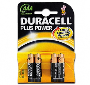 DURACELL PLUS POWER Alkaline AAA Micro 4er Blister LR03/MN2400