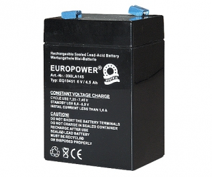 Wartungsfreie Bleibatterie EG10451, 6V/4,50Ah. Art.Nr.: 900LA145